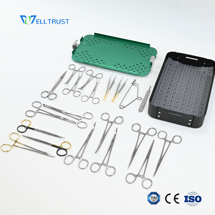 E001 Veterinary Soft Tissue Surgical Instrument Kit