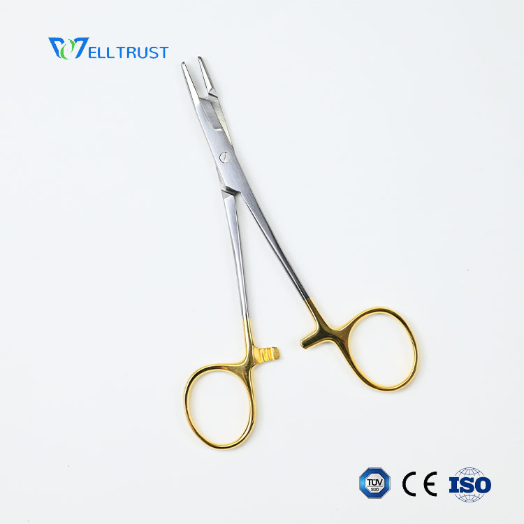 Veterinary Pin Holder With Cutter for Orthopedic Surgery